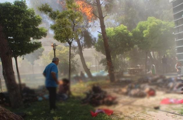 Suruç'ta büyük patlama: Ölü ve yaralılar var