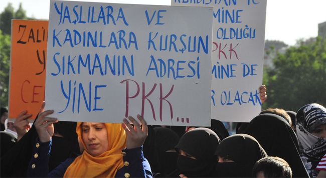 PKK, Diyarbakır'da protesto edildi