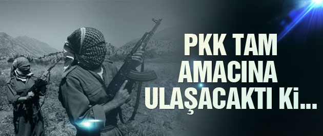 PKK tam amacına ulaşacaktı ki