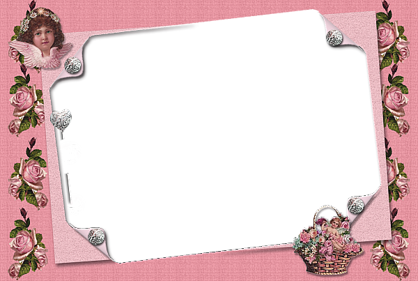 Pink_Transparent_Frame_with_Angel.png