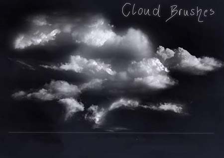 Photoshop clouds(bulut) brushes